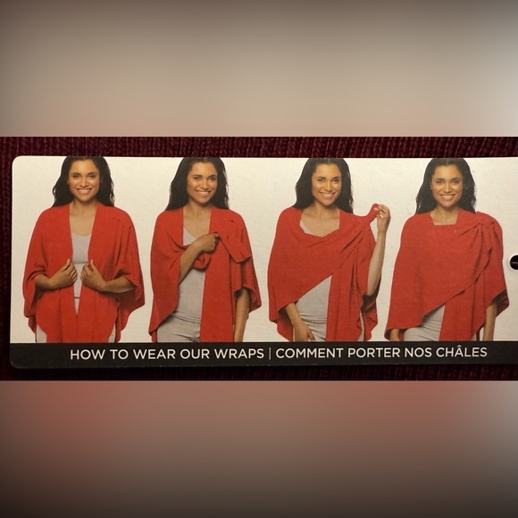 NWT Parkhurst RUANA Wrap CANADA Scarf SHAWL - Picture 3 of 12